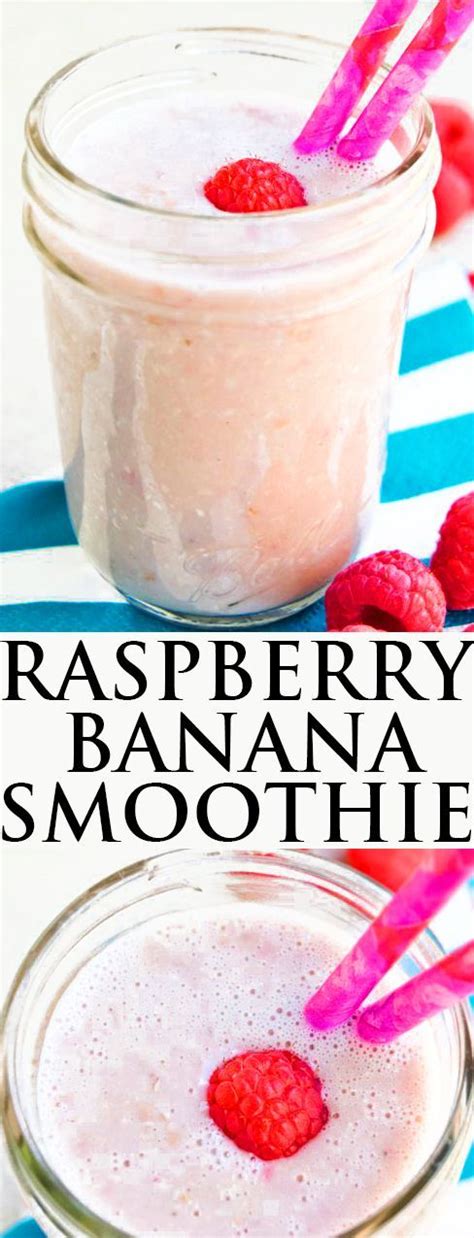 This Healthy Raspberry Smoothie Is Made With A Few Simple Ingredients
