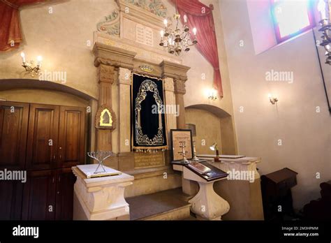 Cracow. Krakow. Poland.Torah Ark (Aron ha-kodesh) in Remuh (Remu