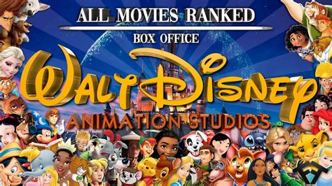 All Walt Disney Animation Movies Ranked Box Office Youtube
