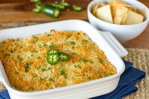 Warm Jalapeño Popper Dip With Pita Chips Unsophisticook