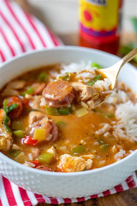 Classic Chicken And Sausage Gumbo • Freutcake