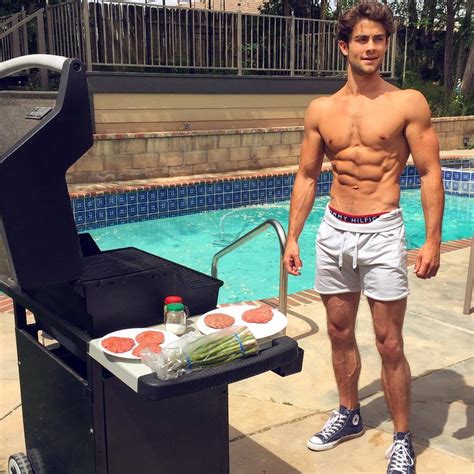 WE LOVE HOT GUYS Shirtless Barbecuing Man