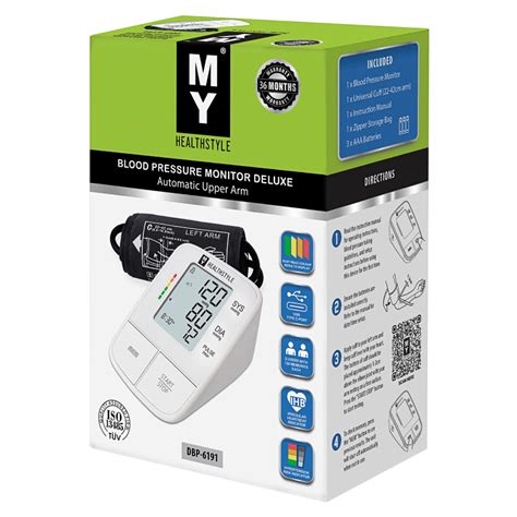 My Healthstyle Blood Pressure Monitor Deluxe Discount Chemist