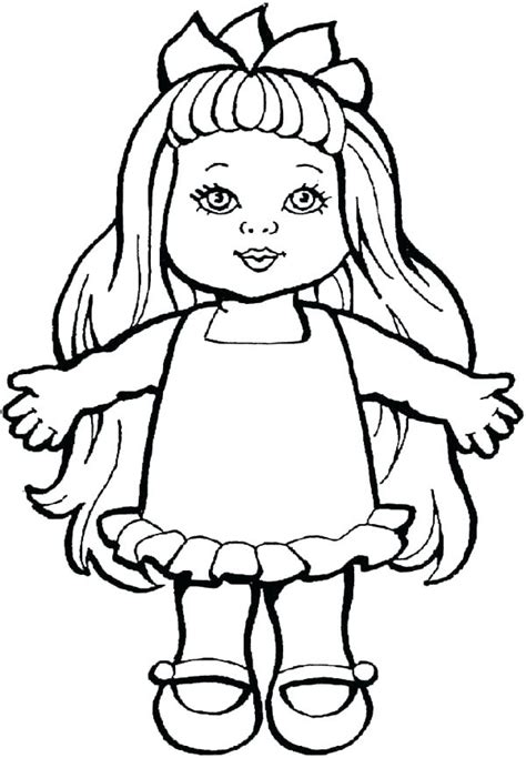 Download and print these barbie doll coloring pages for free. Doll Coloring Pages at GetColorings.com | Free printable ...