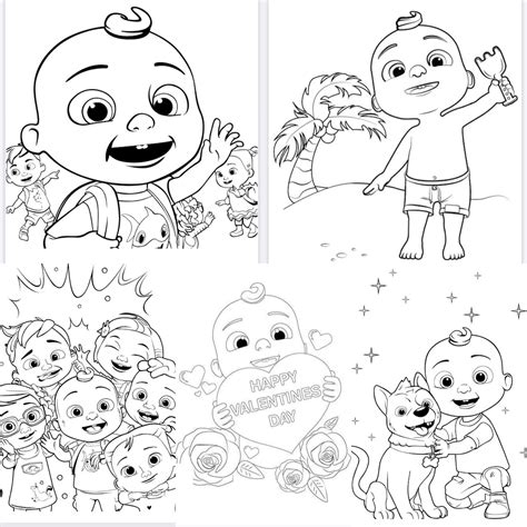 Cocomelon Coloring Pages Printable Cocomelon Coloring Pages Playing