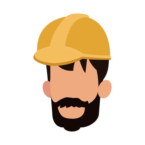 Premium Vector Construction Worker Avatar