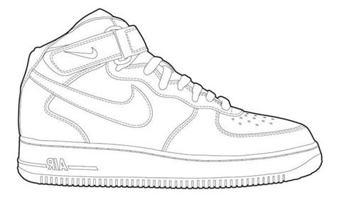 Air Force 1 Low Coloring Pages - Thomas Willey's Coloring Pages