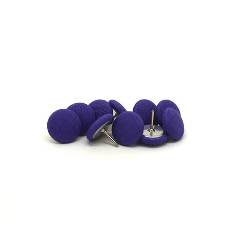 10 Push Pins Peri Purple Fabric Push Pins Peri Purple Etsy