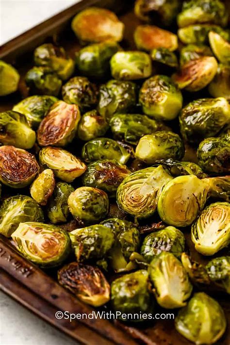 Roasted Brussel Sprouts Spend With Pennies Vegetarian Indian Recipes