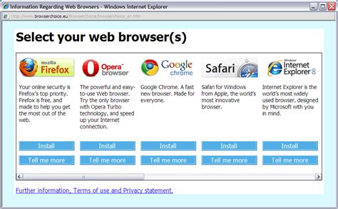 An Important Choice To Make Your Browser Microsoft Browserchoice