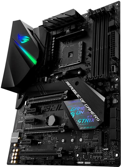 The rog strix board has all of the key features you'd need of a powerful gaming rig. Asus ROG STRIX X470-F GAMING - 1a.ee