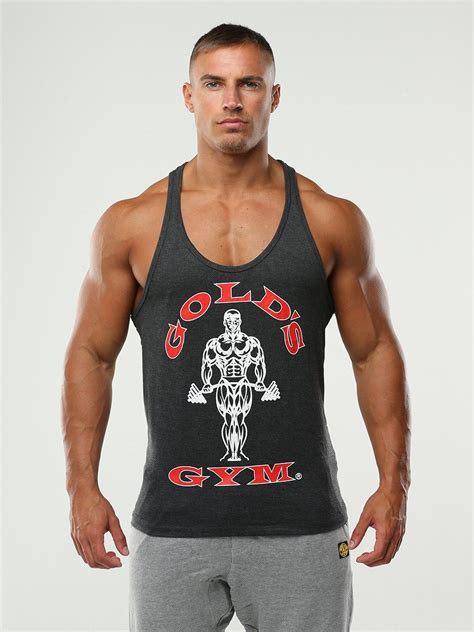 Free delivery and free returns on ebay plus items! Golds Gym Muscle Joe Stringer Vest - Charcoal | Gym outfit ...