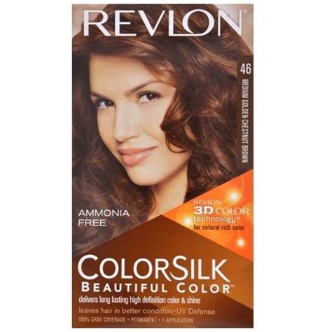 Revlon Colorsilk Hair Color 46 Chestnut Brown 1 Kit Hair Color Brown
