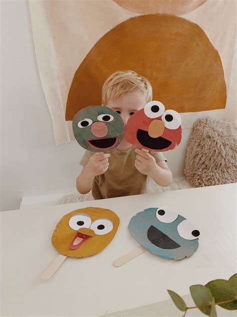 Sesame Street Collage Puppet Craft Almost Makes Perfect