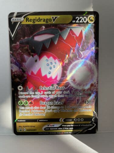 Pokémon Tcg Regidrago V Swsh Black Star Promos Swsh281 Holo Promo Ebay