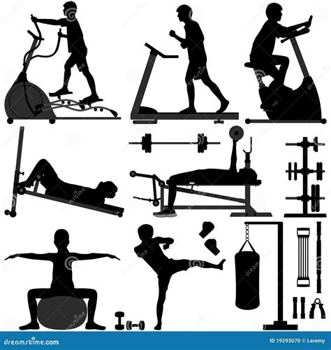 Gym Gymnasium Workout Exercise Man Stock Photo Image 19293070