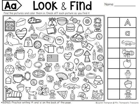 find  hidden objects worksheets worksheets