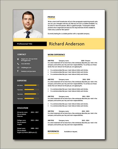 A Sample Of Curriculum Vitae Cv Examples Example Of A Good Cv Biggest