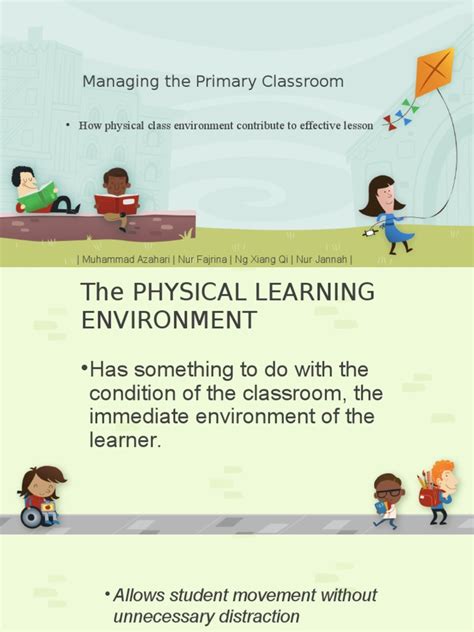 Managing The Primary Classroom How Physical Class Environment