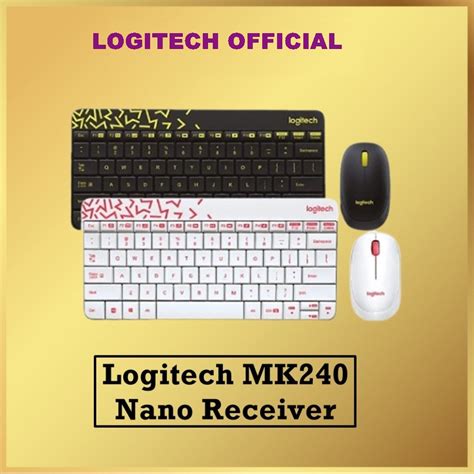 Jual Logitech Wireless Mouse Keyboard MK240 Combo MK 240 Nano