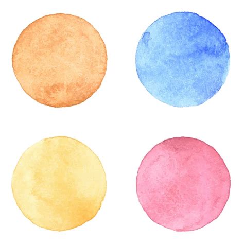 ᐈ Watercolor Circles Stock Vectors Royalty Free Water Color Circle