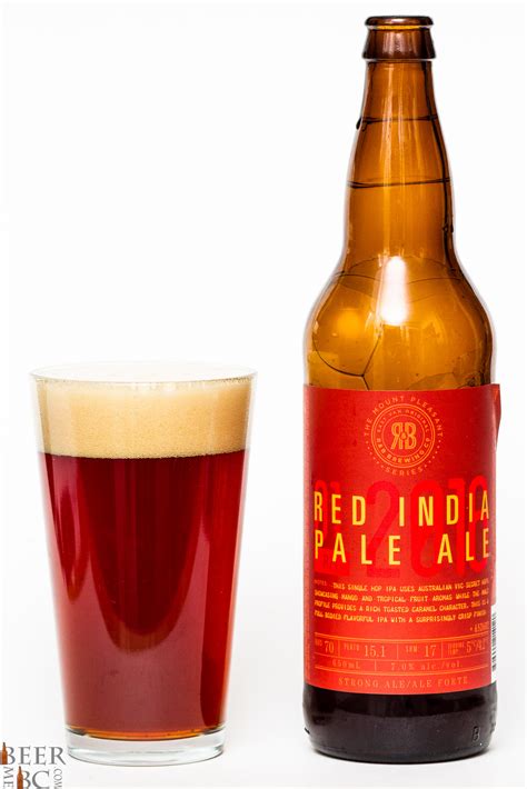Randb Brewing Co Red India Pale Ale Beer Me British Columbia