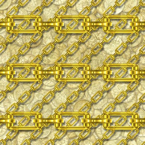 Iron Chains Money Seamless Texture Stock Illustrations 4 Iron Chains