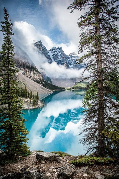 Moraine Lake Alberta Canada By Steve Alkok At Landscape And Animals