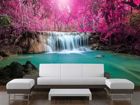Rain Forest Jungle Waterfall Wall Decals