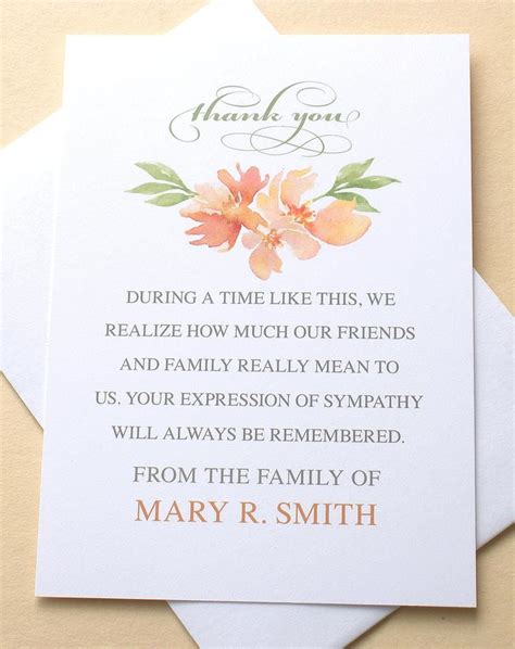 Thank You Cards After Funeral What To Say Ideas 2019 Make Wedding