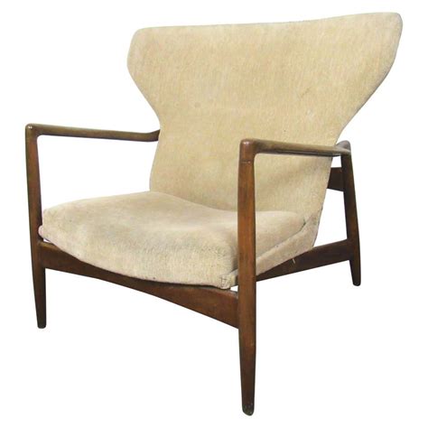 Ib Kofod Larsen Sculptural Lounge Chair For Selig At 1stdibs