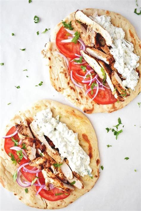 Chicken Gyros Recipe With Tzatziki Sauce Real Greek Recipes Recipe