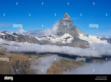View Of Matterhorn From Gornergrat Stock Photo Alamy