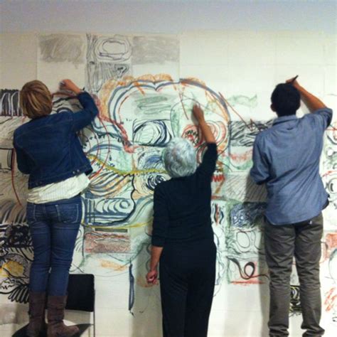 Artistswork Featuring A Communal Wall Drawing Curated By Ellen Salk