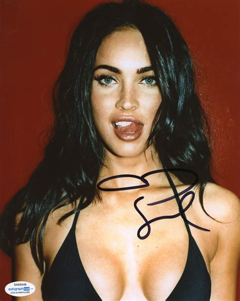 Megan Fox Autographed Signed X Photo Hot Sexy Cleavage Etsy