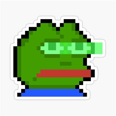 Laser Eyes Pepe Sticker For Sale By Ericprhodes Redbubble