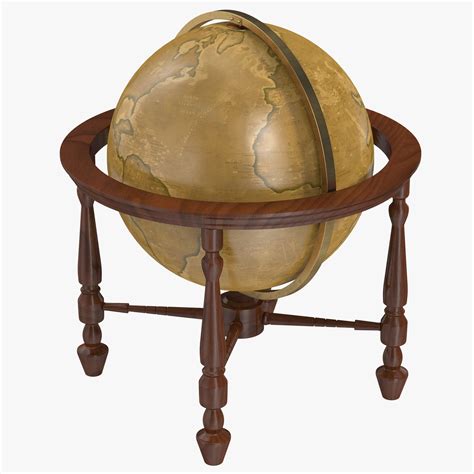 3ds Max Antique Globe 2 Antiques Globe 3d Model