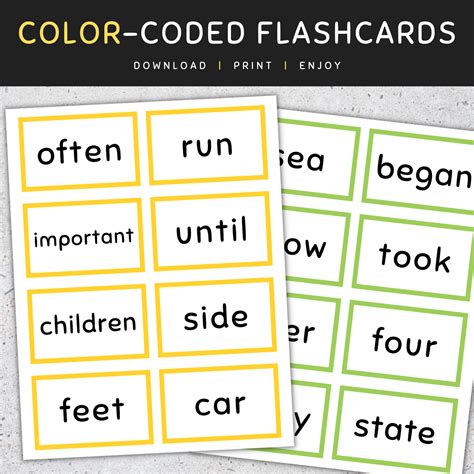 Fry Sight Words Flash Cards Frys Third 100 Sight Words 201 300