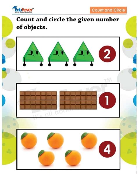 Count And Circle The Number Worksheet