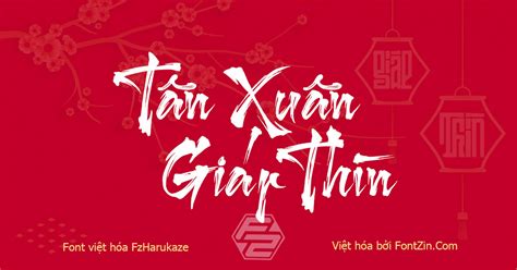 Font Chữ Tết Việt Hóa Fz Harukaze V2 • Font Zin