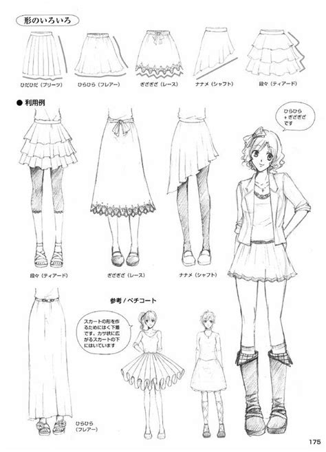 How To Draw Study Skirts For Comic Manga Panel Design Reference