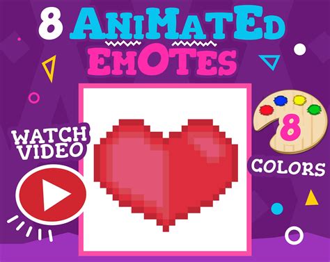 8 Animated Heart Emotes For Twitch Twitch Emotes Discord Animated