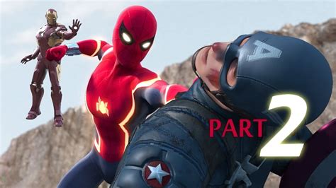 Spider Man Homecoming Vs Captain America Civil War Part2 Ft New Iron