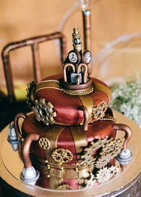 29 Crazy Steampunk Wedding Cakes Steampunk Wedding Cake Novelty