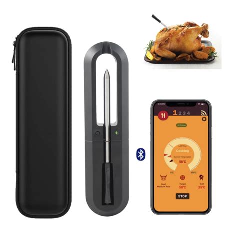 Bluetooth Wireless Meat Probe Thermometer Knead This Ltd