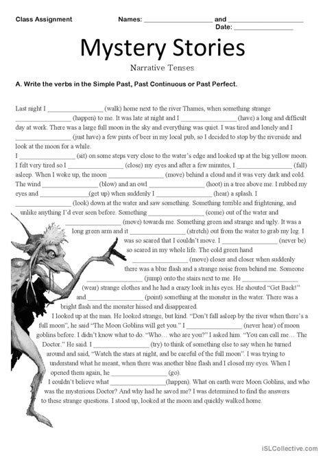 Mystery Stories English Esl Worksheets Pdf And Doc
