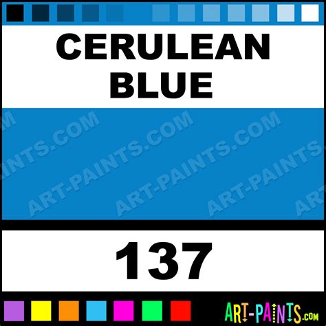 Cerulean Blue Artists Acrylic Paints 137 Cerulean Blue Paint