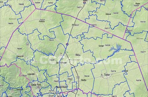 Williamson County Zip Code Map Australia Map