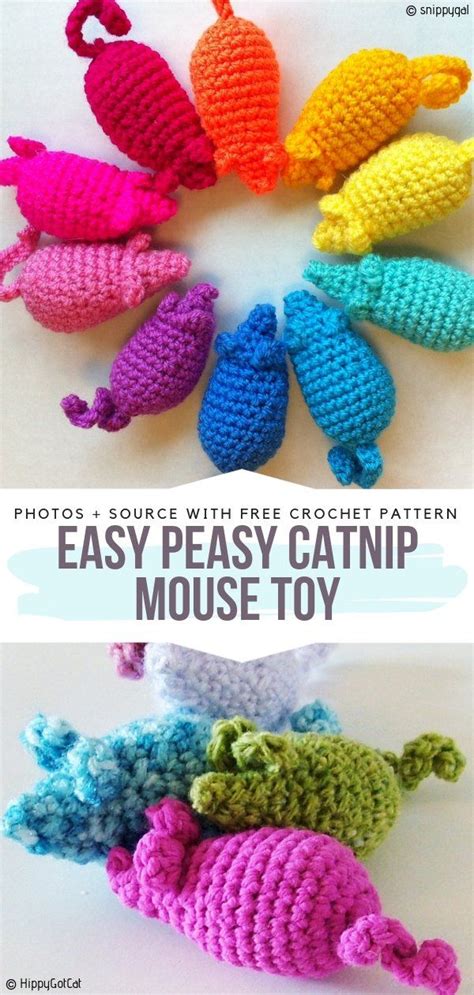 Free amigurumi pattern toy mouse for cats! Crochet For Cats Free Patterns | Crochet mouse, Crochet ...