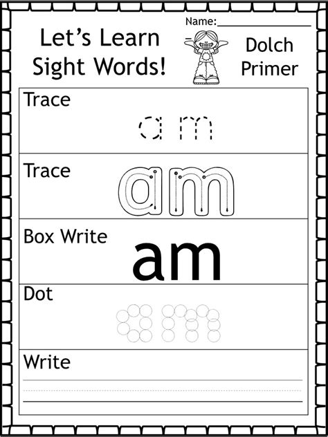 Lets Learn The Primer Sight Words Worksheets Made By Teachers
